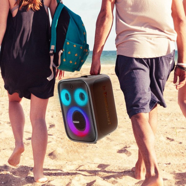 TRONSMART φορητό ηχείο Halo 200 με μικρόφωνο, 120W, 15000mAh, LED, μαύρο TRONSMART φορητό ηχείο Halo 200 με μικρόφωνο, 120W, 15000mAh, LED, μαύρο