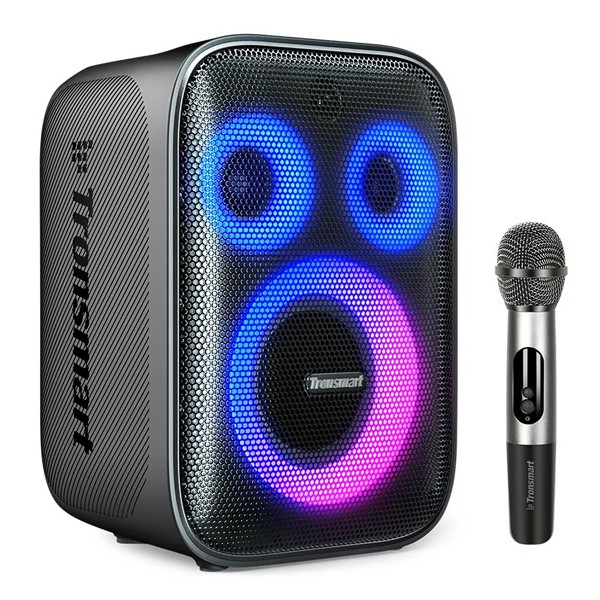 TRONSMART φορητό ηχείο Halo 200 με μικρόφωνο, 120W, 15000mAh, LED, μαύρο TRONSMART φορητό ηχείο Halo 200 με μικρόφωνο, 120W, 15000mAh, LED, μαύρο
