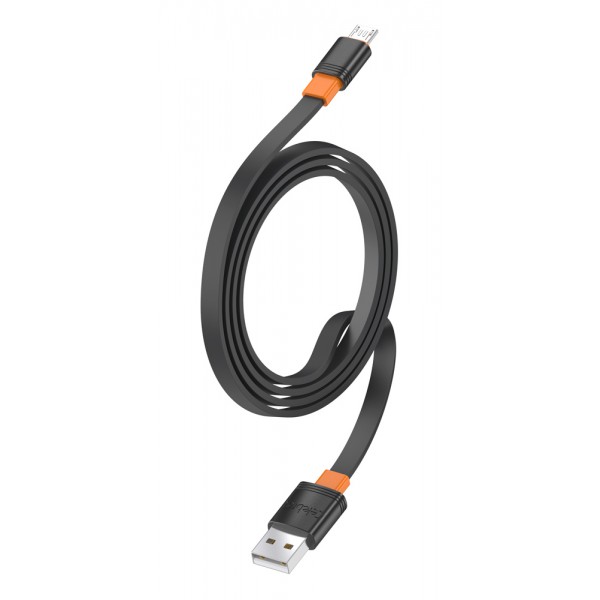 CELEBRAT καλώδιο micro USB σε USB CB-33M, flat, 2.1A, 1m, μαύρο CELEBRAT καλώδιο micro USB σε USB CB-33M, flat, 2.1A, 1m, μαύρο