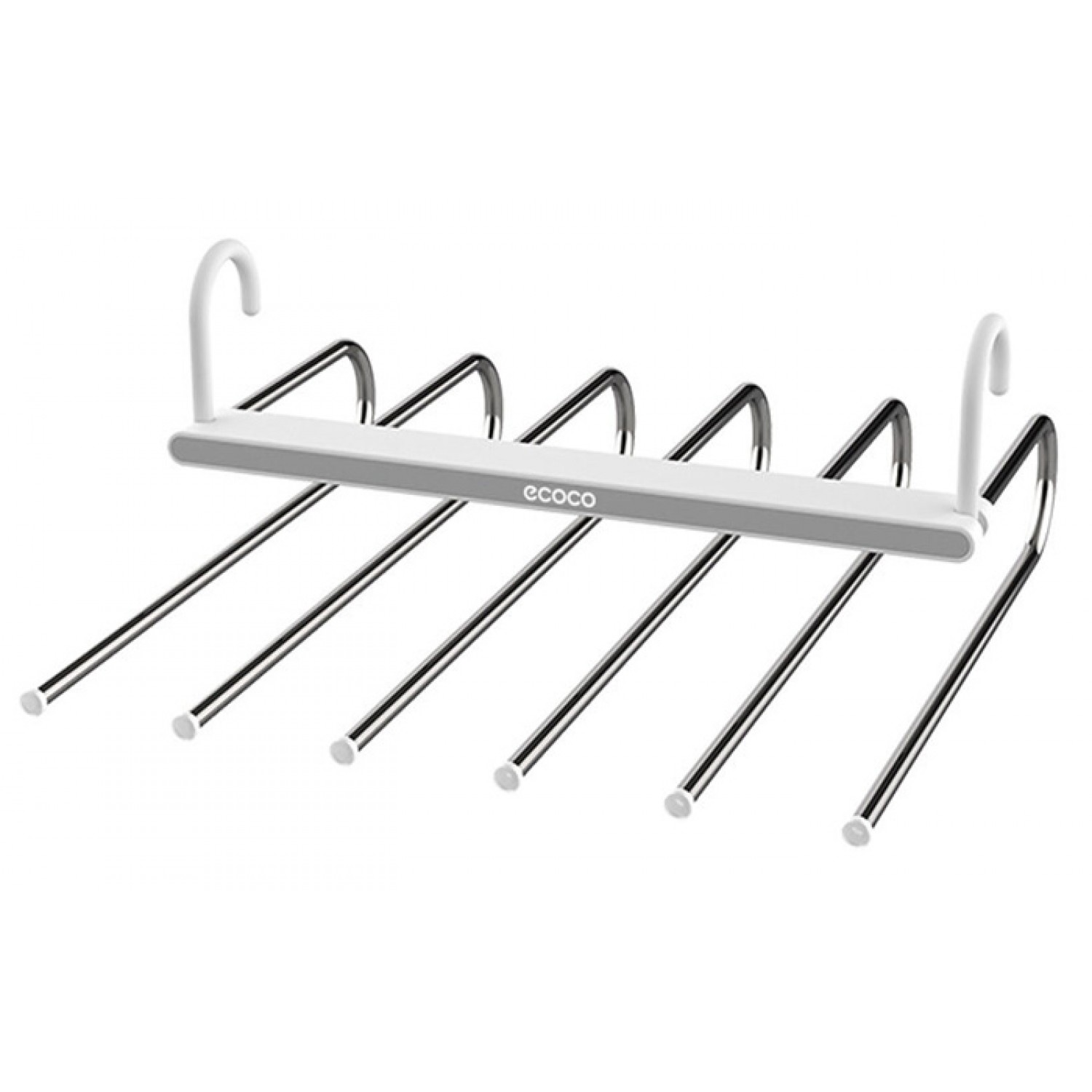 ECOCO κρεμάστρα ντουλάπας E2020 για παντελόνια, 6 θέσεων, γκρι ECOCO κρεμάστρα ντουλάπας E2020 για παντελόνια, 6 θέσεων, γκρι