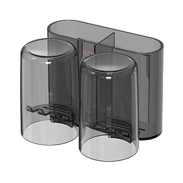 ECOCO βάση οδοντόβουρτσας E2229 με 2 ποτήρια, μαύρη-διάφανη ECOCO βάση οδοντόβουρτσας E2229 με 2 ποτήρια, μαύρη-διάφανη