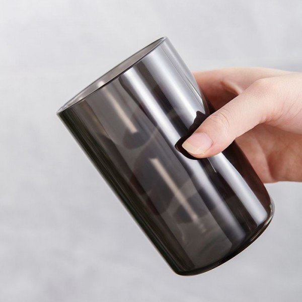 ECOCO βάση οδοντόβουρτσας E2229 με 2 ποτήρια, μαύρη-διάφανη ECOCO βάση οδοντόβουρτσας E2229 με 2 ποτήρια, μαύρη-διάφανη