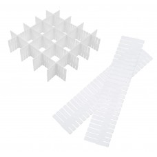 Πλαστικά διαχωριστικά συρταριών AG126H, λευκό, 5τμχ