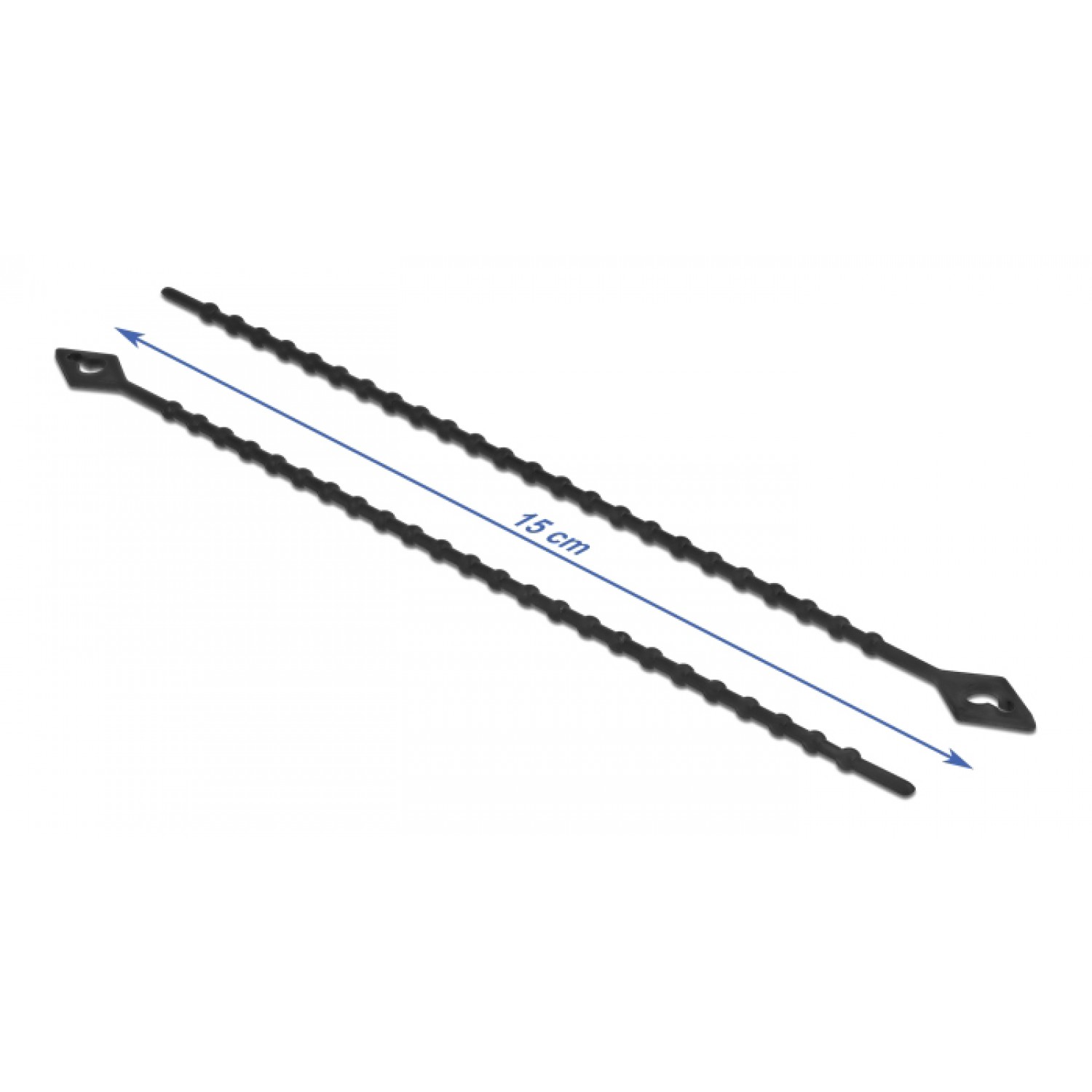 DELOCK reusable δεματικά καλωδίων 19568, 150x2.4mm, μαύρα, 100τμχ DELOCK reusable δεματικά καλωδίων 19568, 150x2.4mm, μαύρα, 100τμχ