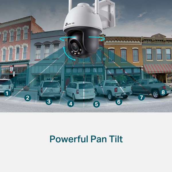 TP-LINK IP κάμερα VIGI C540-W, 4mm, 4MP, PTZ, Wi-Fi, SD, IP66, Ver. 1.0