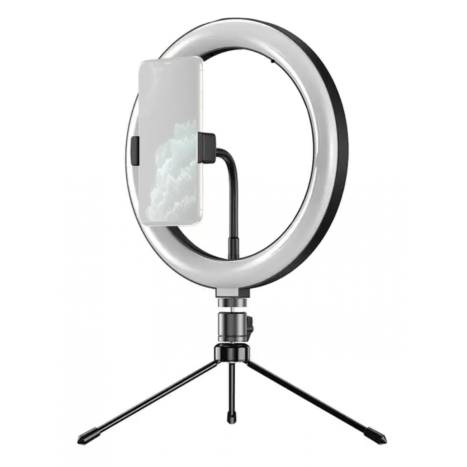 APEXEL φωτιστικό δαχτυλίδι LED APL-FL10JJ13Y με μίνι τρίποδα, Φ26cm APEXEL φωτιστικό δαχτυλίδι LED APL-FL10JJ13Y με μίνι τρίποδα, Φ26cm