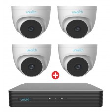 UNIARCH κιτ XVR υβριδικό καταγραφικό & 4x κάμερες UAC-T132-F28-H
