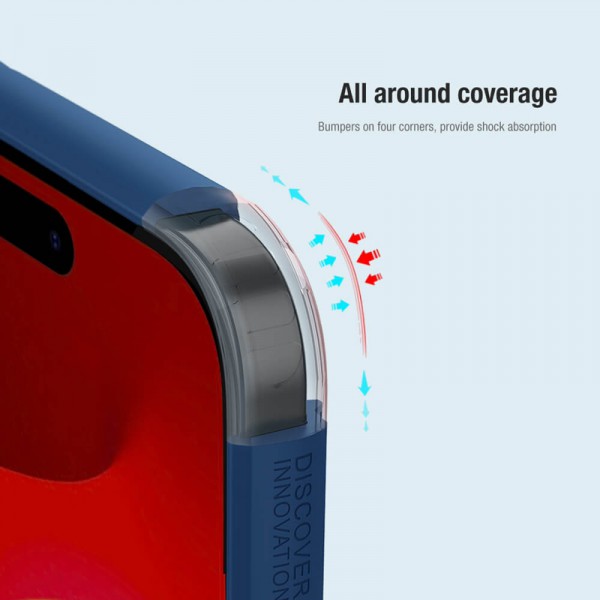 NILLKIN θήκη Super Frosted Shield Pro για iPhone 15, κόκκινη NILLKIN θήκη Super Frosted Shield Pro για iPhone 15, κόκκινη