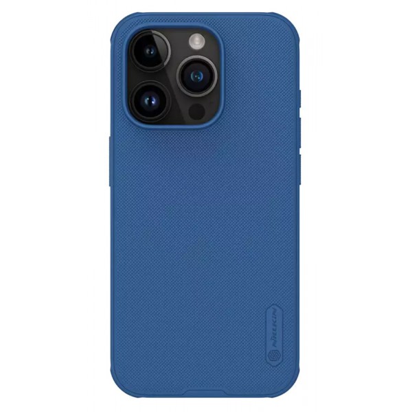 NILLKIN θήκη Super Frosted Shield Pro για iPhone 15 Pro, μπλε NILLKIN θήκη Super Frosted Shield Pro για iPhone 15 Pro, μπλε