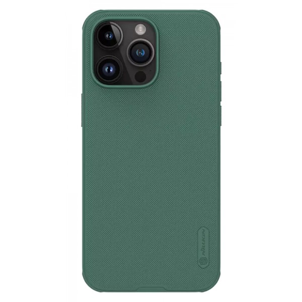 NILLKIN θήκη Super Frosted Shield Pro για iPhone 15 Pro Max, πράσινη NILLKIN θήκη Super Frosted Shield Pro για iPhone 15 Pro Max, πράσινη