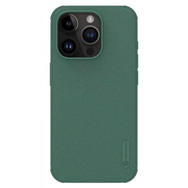 NILLKIN θήκη Super Frosted Shield Pro για iPhone 15 Pro, πράσινη NILLKIN θήκη Super Frosted Shield Pro για iPhone 15 Pro, πράσινη