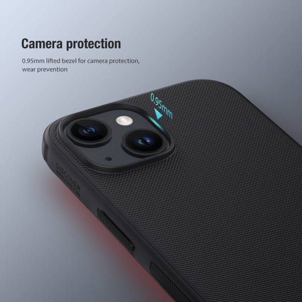 NILLKIN θήκη Super Frosted Shield Pro για iPhone 15 Plus, μαύρη NILLKIN θήκη Super Frosted Shield Pro για iPhone 15 Plus, μαύρη