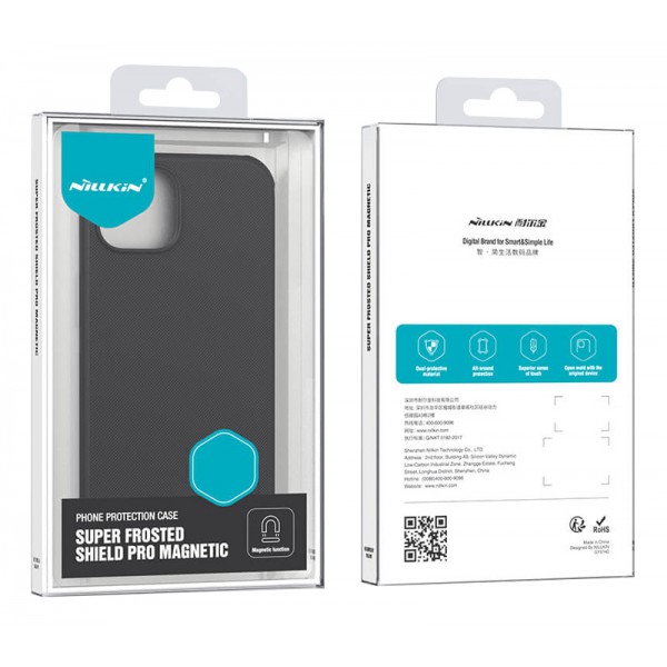 NILLKIN θήκη Super Frosted Shield Pro Magnetic για iPhone 15 Plus, μαύρη NILLKIN θήκη Super Frosted Shield Pro Magnetic για iPhone 15 Plus, μαύρη