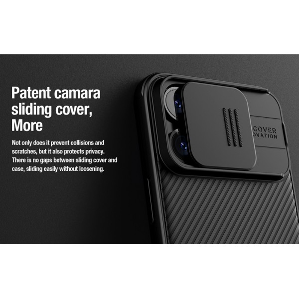 NILLKIN θήκη CamShield Pro για iPhone 15 Pro, μπλε NILLKIN θήκη CamShield Pro για iPhone 15 Pro, μπλε