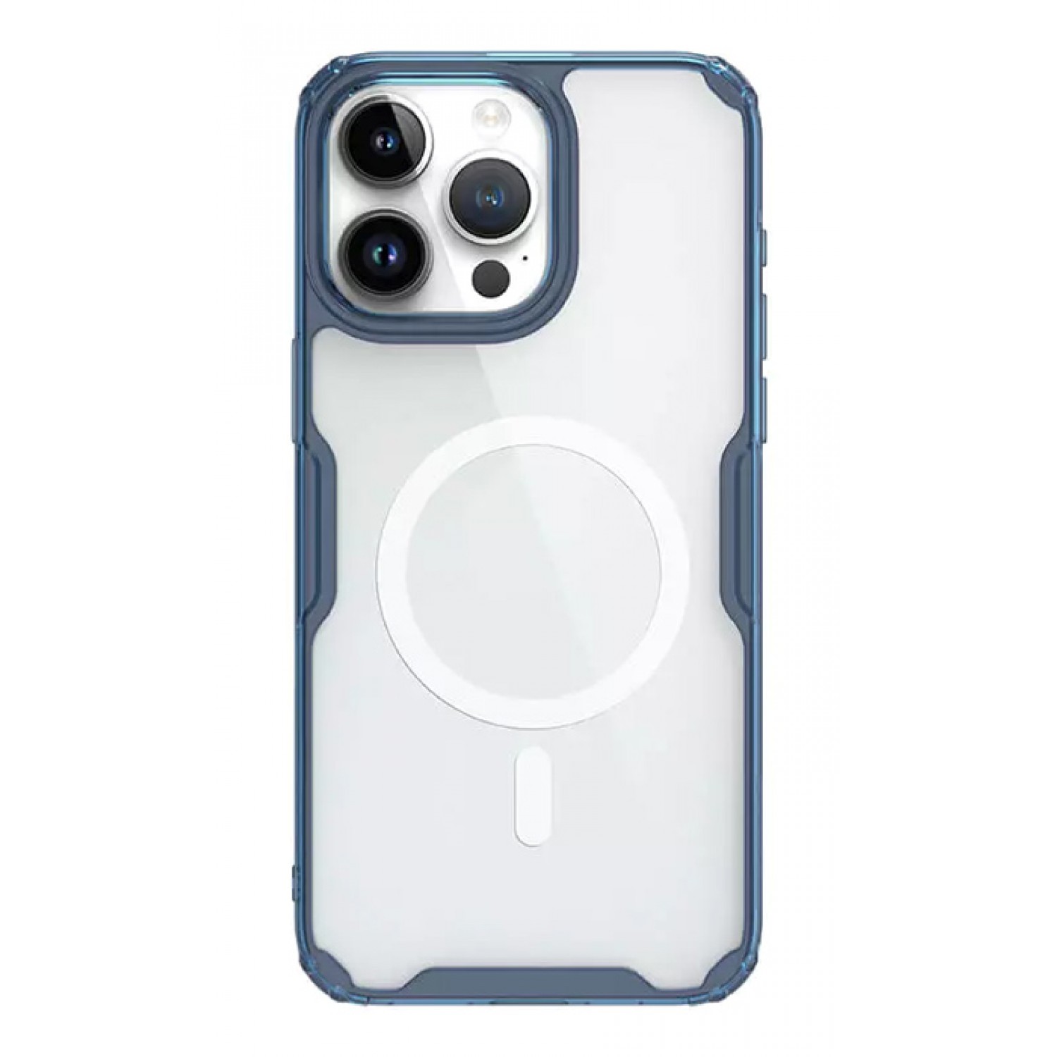NILLKIN θήκη Nature Pro Magnetic για iPhone 15 Pro, διάφανη-μπλε NILLKIN θήκη Nature Pro Magnetic για iPhone 15 Pro, διάφανη-μπλε