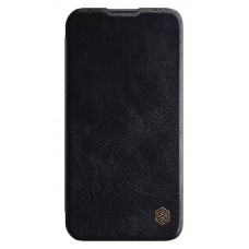 NILLKIN θήκη Qin Pro για iPhone 15 Pro, δερμάτινη, μαύρη