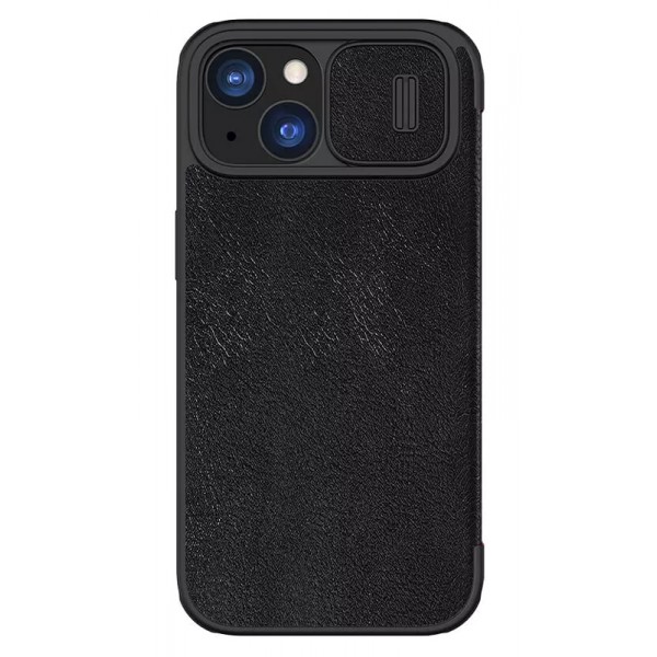 NILLKIN θήκη Qin Pro για iPhone 15 Plus, δερμάτινη, μαύρη NILLKIN θήκη Qin Pro για iPhone 15 Plus, δερμάτινη, μαύρη