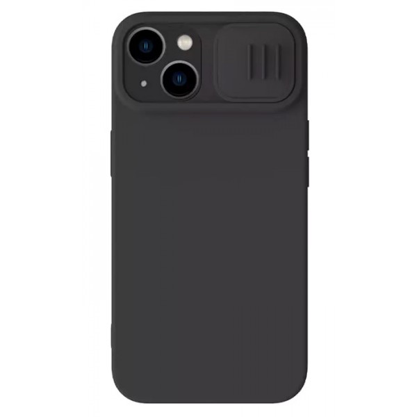 NILLKIN θήκη CamShield Silky Magnetic Silicone για iPhone 15, μαύρη NILLKIN θήκη CamShield Silky Magnetic Silicone για iPhone 15, μαύρη
