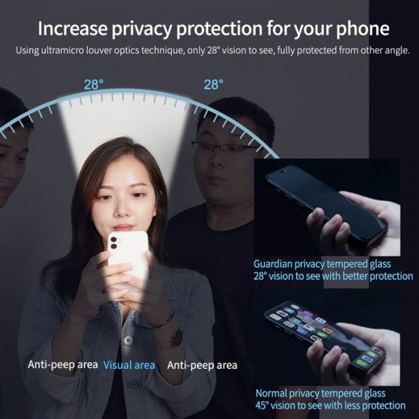NILLKIN tempered glass Guardian Full Coverage 2.5D για iPhone 15 Pro NILLKIN tempered glass Guardian Full Coverage 2.5D για iPhone 15 Pro