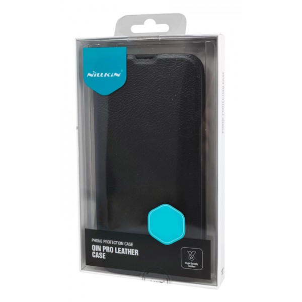NILLKIN θήκη Qin Pro για iPhone 15 Plus, δερμάτινη, μαύρη NILLKIN θήκη Qin Pro για iPhone 15 Plus, δερμάτινη, μαύρη
