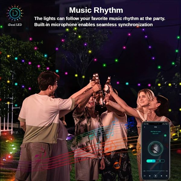 POWERTECH smart LED καλωδιοταινία HLL-0131, RGB, IP44, Bluetooth, 10m POWERTECH smart LED καλωδιοταινία HLL-0131, RGB, IP44, Bluetooth, 10m