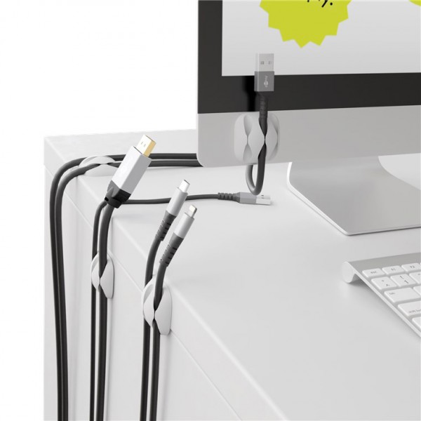 GOOBAY οργανωτές καλωδίων σιλικόνης 70373, 3 θέσεων, Φ5.4mm, λευκό, 4τμχ GOOBAY οργανωτές καλωδίων σιλικόνης 70373, 3 θέσεων, Φ5.4mm, λευκό, 4τμχ