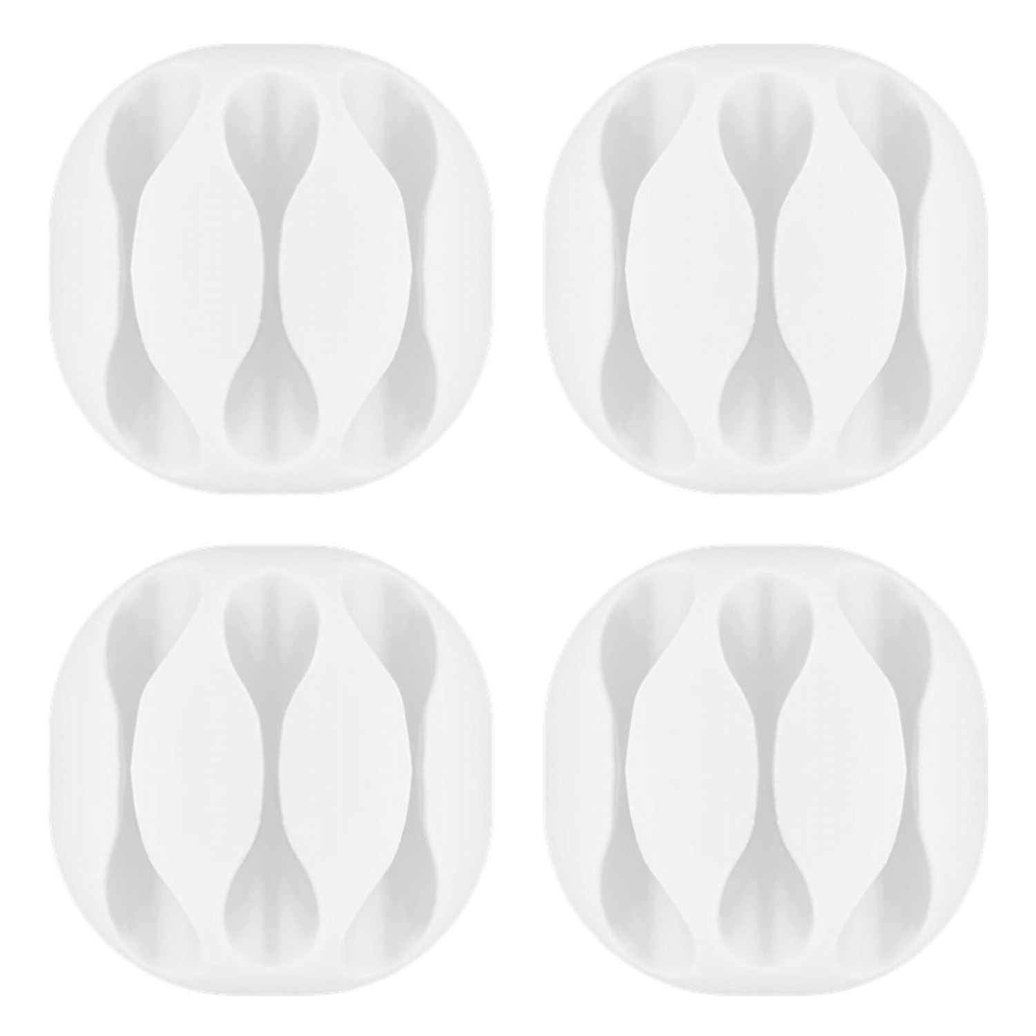 GOOBAY οργανωτές καλωδίων σιλικόνης 70373, 3 θέσεων, Φ5.4mm, λευκό, 4τμχ GOOBAY οργανωτές καλωδίων σιλικόνης 70373, 3 θέσεων, Φ5.4mm, λευκό, 4τμχ