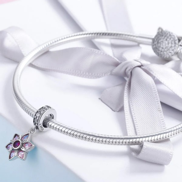 BAMOER σύμβολο Charm SCC840 για βραχιόλι/κολιέ, με ζιρκόνια, ασήμι 925 BAMOER σύμβολο Charm SCC840 για βραχιόλι/κολιέ, με ζιρκόνια, ασήμι 925