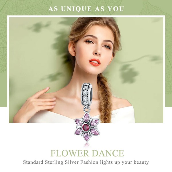 BAMOER σύμβολο Charm SCC840 για βραχιόλι/κολιέ, με ζιρκόνια, ασήμι 925 BAMOER σύμβολο Charm SCC840 για βραχιόλι/κολιέ, με ζιρκόνια, ασήμι 925