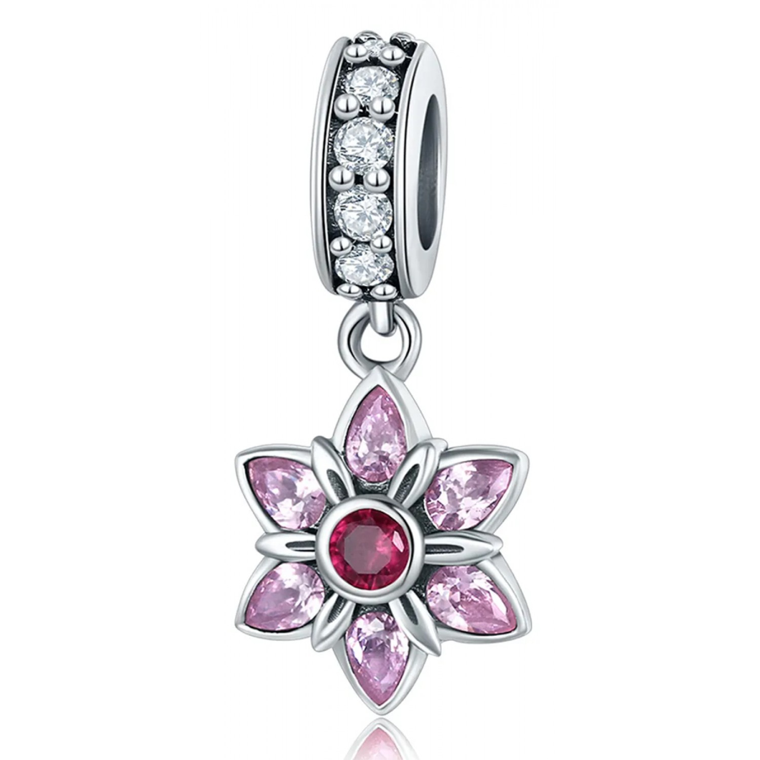 BAMOER σύμβολο Charm SCC840 για βραχιόλι/κολιέ, με ζιρκόνια, ασήμι 925 BAMOER σύμβολο Charm SCC840 για βραχιόλι/κολιέ, με ζιρκόνια, ασήμι 925