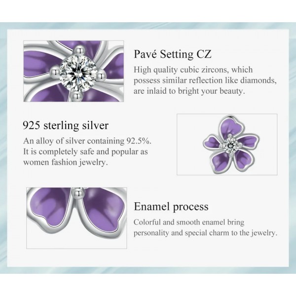 BAMOER σκουλαρίκια καρφωτά SCE1686 με κυβική ζιρκόνια, ασήμι 925, ασημί BAMOER σκουλαρίκια καρφωτά SCE1686 με κυβική ζιρκόνια, ασήμι 925, ασημί