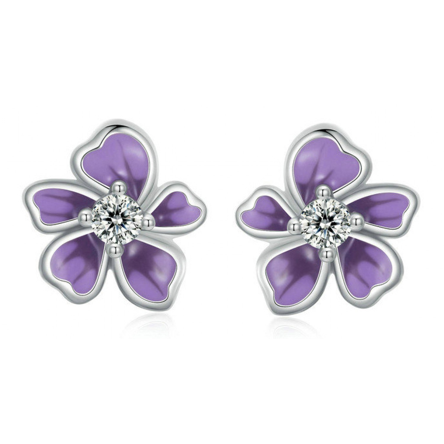 BAMOER σκουλαρίκια καρφωτά SCE1686 με κυβική ζιρκόνια, ασήμι 925, ασημί BAMOER σκουλαρίκια καρφωτά SCE1686 με κυβική ζιρκόνια, ασήμι 925, ασημί