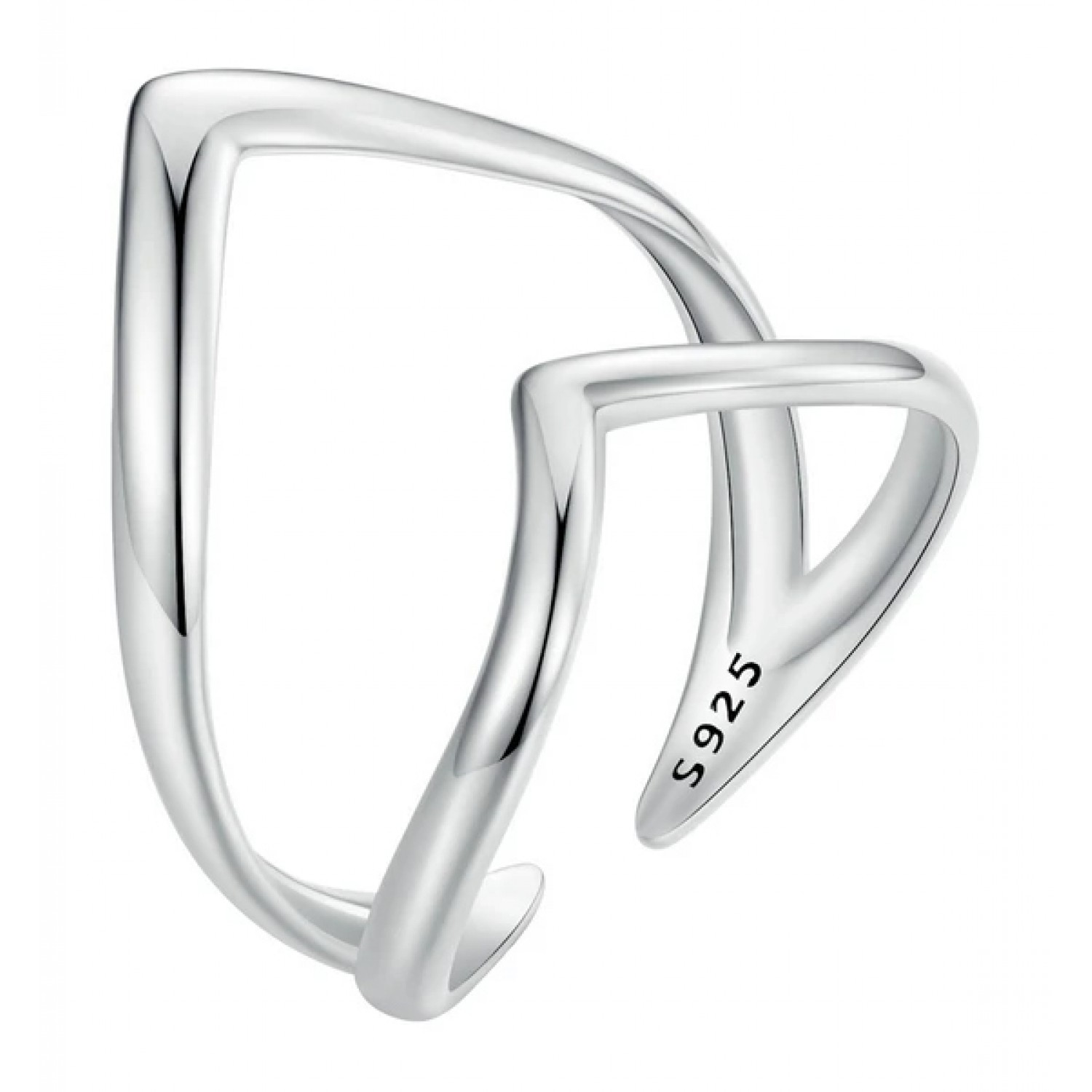 BAMOER δαχτυλίδι SCR981-E, ανοιγόμενο, ασήμι 925, ασημί BAMOER δαχτυλίδι SCR981-E, ανοιγόμενο, ασήμι 925, ασημί