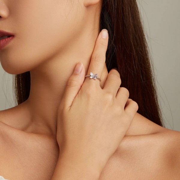 BAMOER δαχτυλίδι SCR872, κυβική ζιρκόνια, ανοιγόμενο, ασήμι 925, ασημί BAMOER δαχτυλίδι SCR872, κυβική ζιρκόνια, ανοιγόμενο, ασήμι 925, ασημί