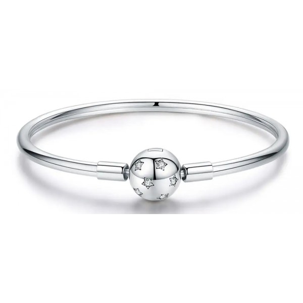 BAMOER βραχιόλι χειροπέδα Charm SCB144-17, κυβική ζιρκόνια, ασήμι 925 BAMOER βραχιόλι χειροπέδα Charm SCB144-17, κυβική ζιρκόνια, ασήμι 925