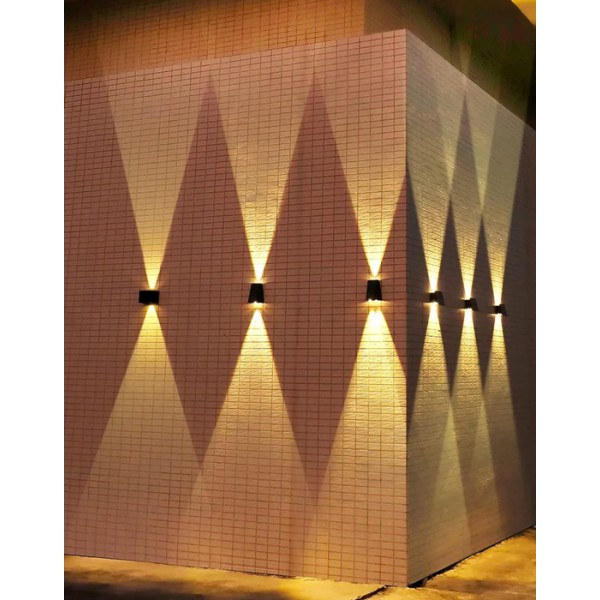 POWERTECH LED φωτιστικό τοίχου HLL-0129, ηλιακό, 1.5W, 6500K, 1300mAh