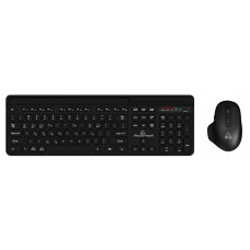 POWERTECH set ποντίκι & πληκτρολόγιο PT-1154, 2.4GHz & Bluetooth, μαύρο