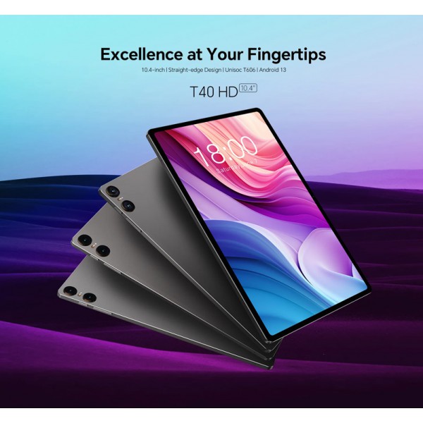 TECLAST tablet T40HD, 10.4" HD, 8/128GB, Android 13, 4G, 7200mAh, γκρι TECLAST tablet T40HD, 10.4" HD, 8/128GB, Android 13, 4G, 7200mAh, γκρι