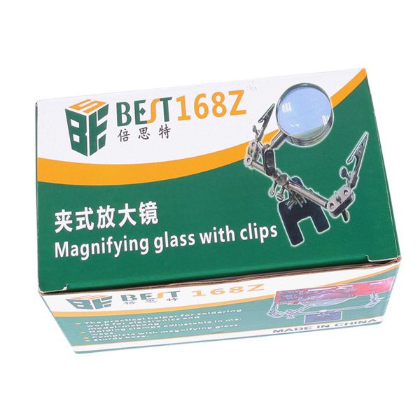 BEST Μεγεθυντικός Φακός BST-268Z, με clips συγκράτησης BEST Μεγεθυντικός Φακός BST-268Z, με clips συγκράτησης