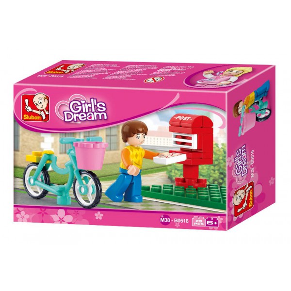 SLUBAN Τουβλάκια Girls Dream, Postman M38-B0516, 29τμχ