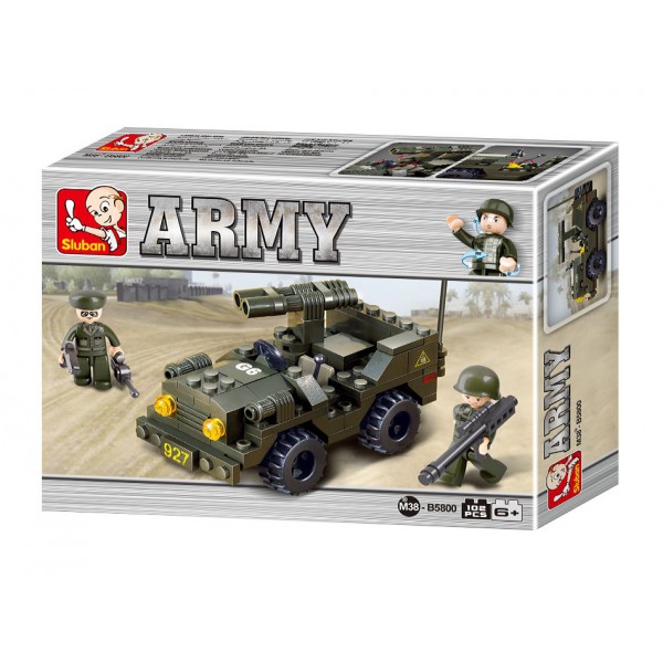 SLUBAN Τουβλάκια Army, Jeep M38-B5800, 102τμχ