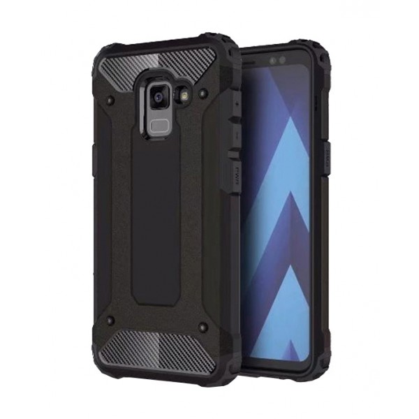 POWERTECH θήκη Hybrid Protect για Samsung Galaxy A8 2018, μαύρη POWERTECH θήκη Hybrid Protect για Samsung Galaxy A8 2018, μαύρη