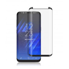 POWERTECH Tempered Glass 3D, Mini, Full glue, για Samsung S8, μαύρο