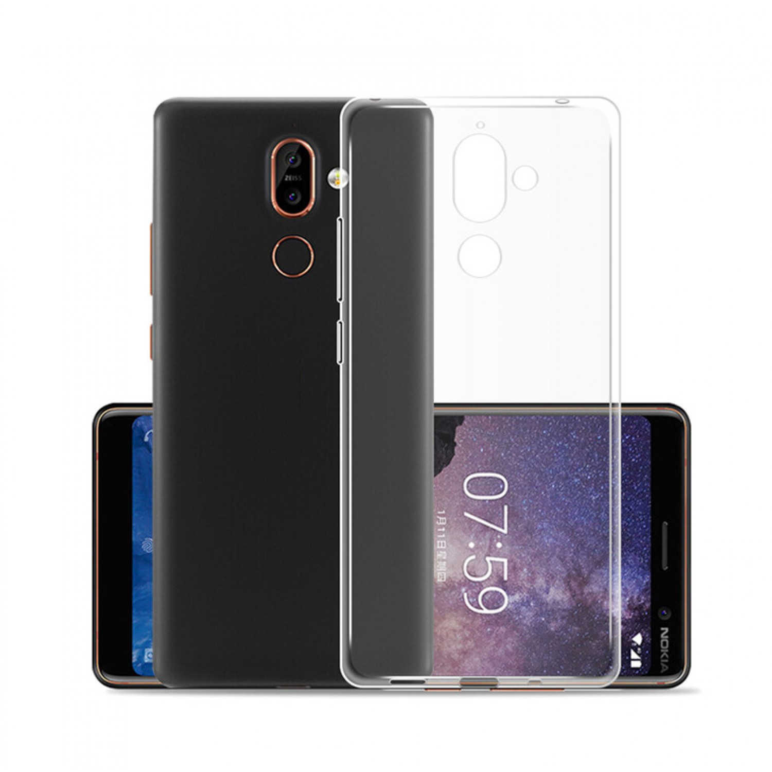 POWERTECH Θήκη Clear 0.5mm για Nokia 7 Plus, διάφανη POWERTECH Θήκη Clear 0.5mm για Nokia 7 Plus, διάφανη