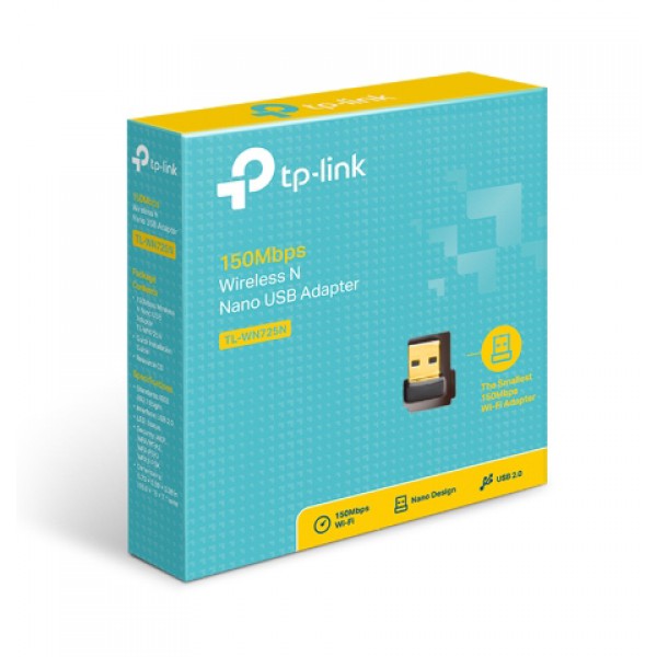 TP-LINK Ασύρματο N Nano USB Adapter  TL-WN725N, 150Mbps, Ver. 1.0