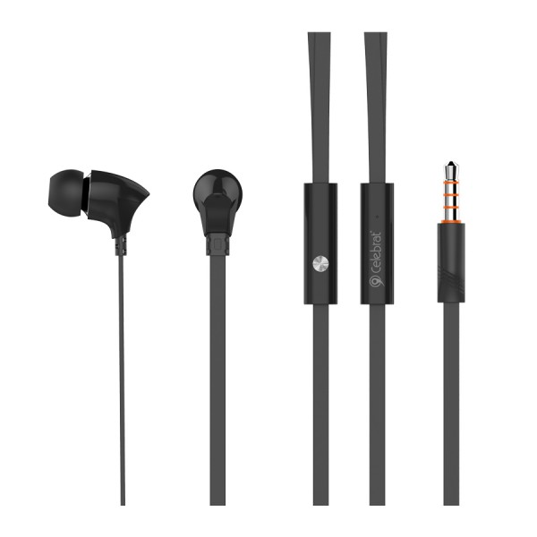 CELEBRAT Earphones με μικρόφωνο G3, on/off, 10mm, 3.5mm, 1.2m, μαύρα CELEBRAT Earphones με μικρόφωνο G3, on/off, 10mm, 3.5mm, 1.2m, μαύρα