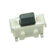 SMD Button - 2 PIN, Nickel, Silver/Black