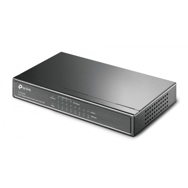 TP-LINK 8-Port Gigabit Desktop Switch TL-SG1008P, 4-Port PoE, Ver. 4.0 TP-LINK 8-Port Gigabit Desktop Switch TL-SG1008P, 4-Port PoE, Ver. 4.0