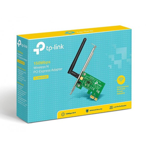 TP-LINK Ασύρματο N PCI Adapter TL-WN781ND, 150Mbps, WPA/WPA2, Ver. 1.0 TP-LINK Ασύρματο N PCI Adapter TL-WN781ND, 150Mbps, WPA/WPA2, Ver. 1.0