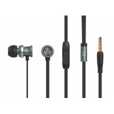 CELEBRAT Earphones με μικρόφωνο D7, 10mm, 3.5mm, 1.2m, μαύρα